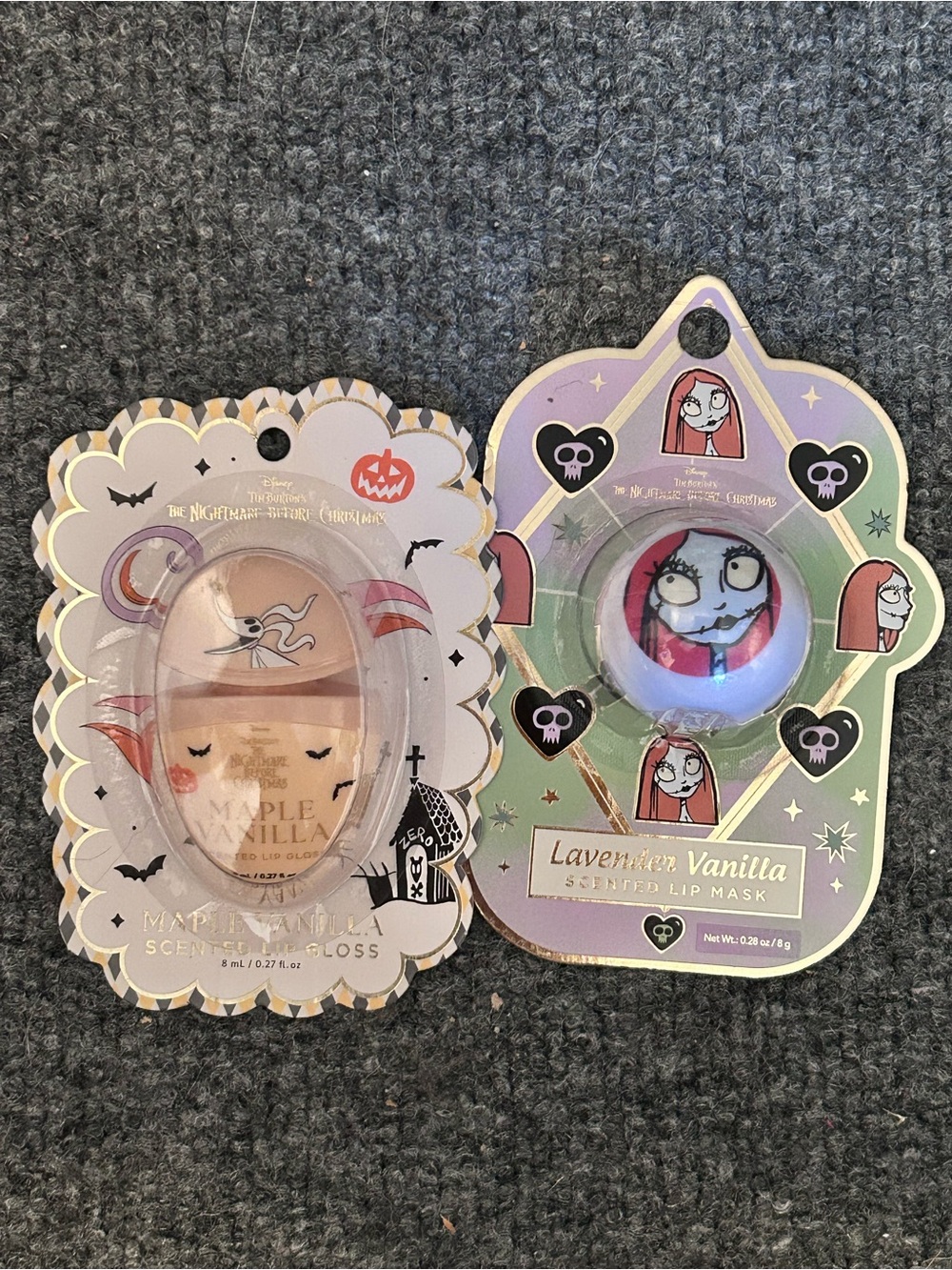Nightmare Before Christmas Sally Lip Balm Ball & Zero Lip Gloss Set